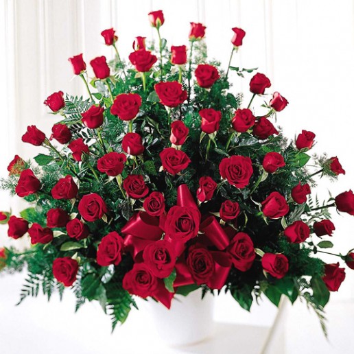 Centro de 24 rosas en 2 colores