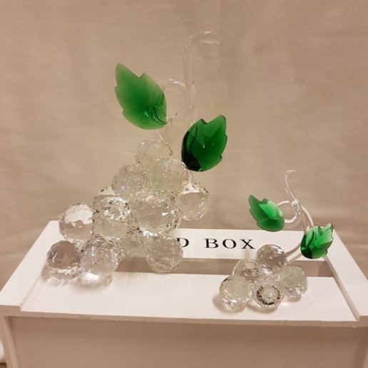 Racimos de uvas cristal de murano